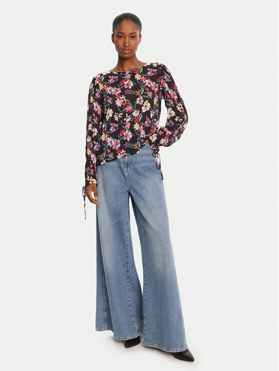 Desigual Desigual Блуза Flori 25WWBW03 Черен Regular Fit