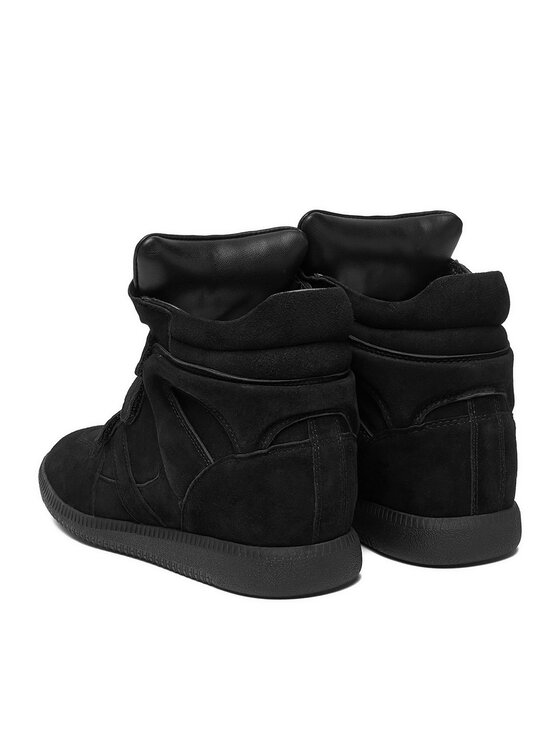 Buty sportowe pokazane od tyłu, widoczna pięta i góra cholewki.