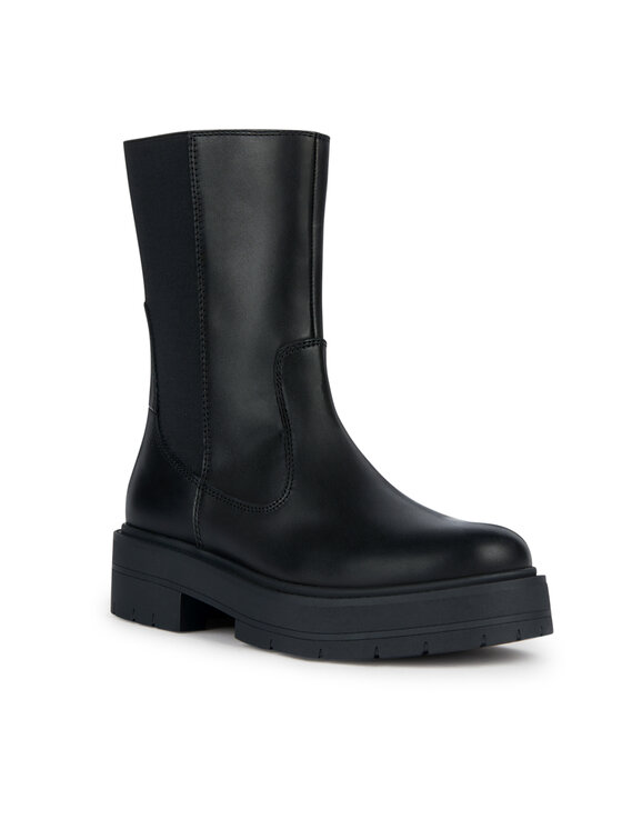 Geox Geox Polokozačky D Spherica Ec7 D36VDK 00043 C9999 Černá