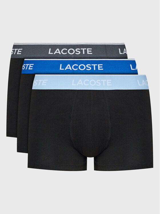 Lacoste 3 bokseršortu pāru komplekts 5H3401 Melns