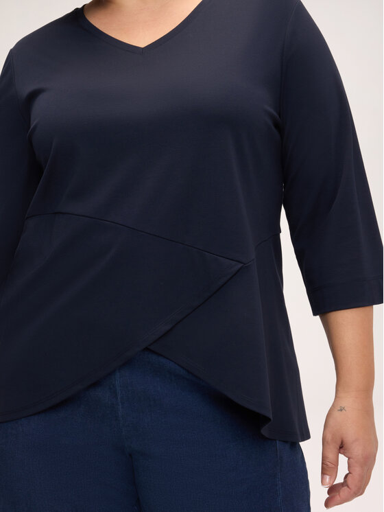 Fiorella Rubino Fiorella Rubino Bluzka G015E000355N034 Niebieski Regular Fit