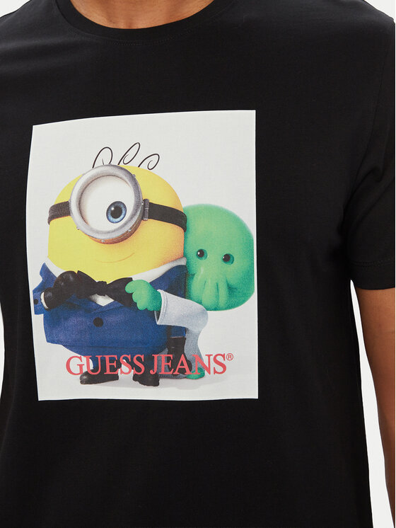Guess Jeans Guess Jeans Тишърт M6YI82 K6411 Черен Regular Fit