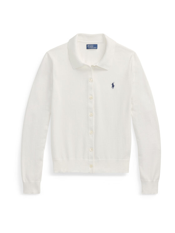 Polo Ralph Lauren Polo Ralph Lauren Kardigán 211972110002 Fehér Slim Fit
