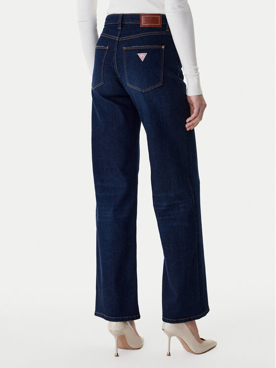 Guess Guess Džínsy W6RA1A D6881 Tmavomodrá Wide Leg