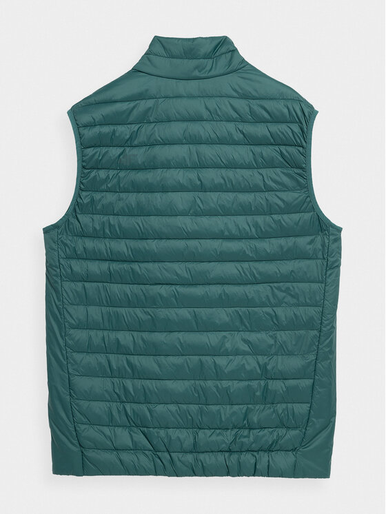 4F 4F Kamizelka 4FAW23TVESM062 Zielony Regular Fit