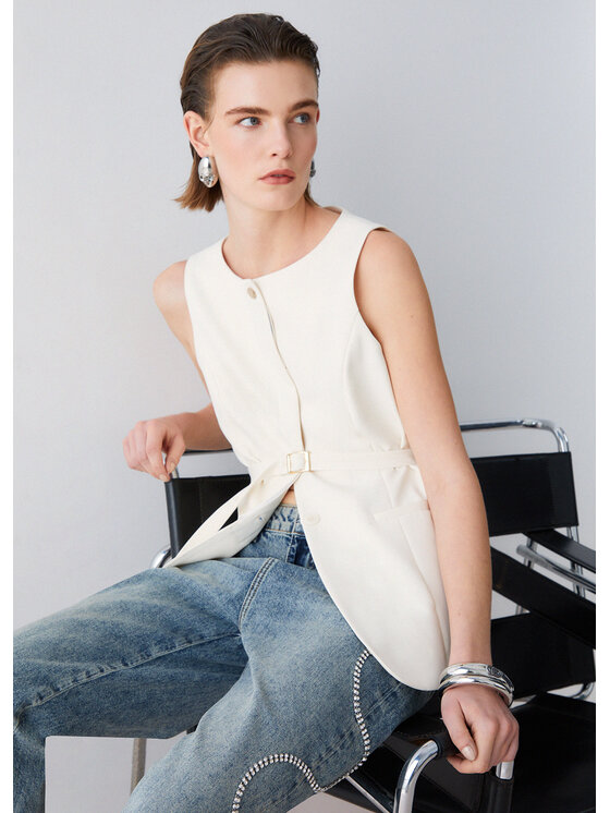 Liu Jo Liu Jo Gilet WA6209TS896X0760 Viola Regular Fit