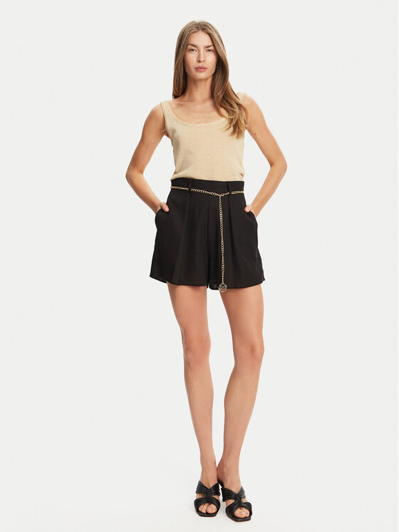 Rinascimento Rinascimento Шорти от плат CFC0124444003 Черен Regular Fit