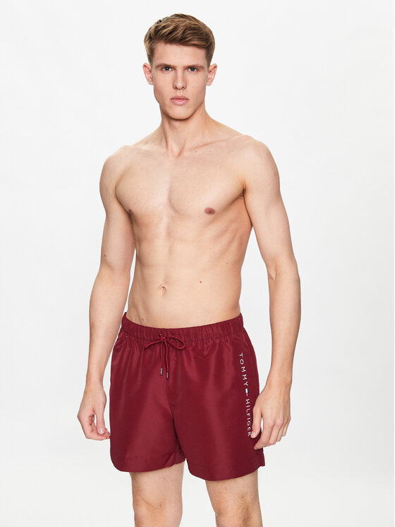 Tommy Hilfiger Tommy Hilfiger Σορτς κολύμβησης UM0UM02885 Μπορντό Regular Fit
