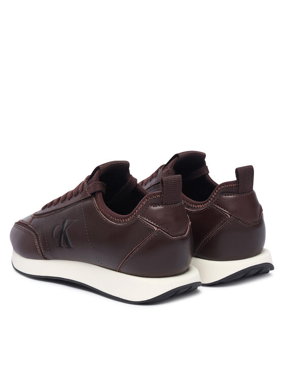 Calvin Klein Calvin Klein Sneakers Retro Runner Sock Panl Lth Neo HW0HW03118 Dunkelrot