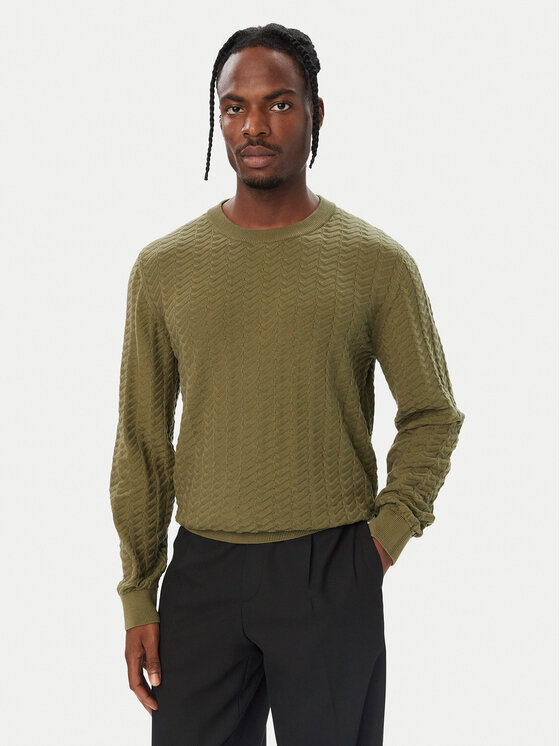 HUGO HUGO Kampsun Simond 50570261 Khakivärviline Regular Fit
