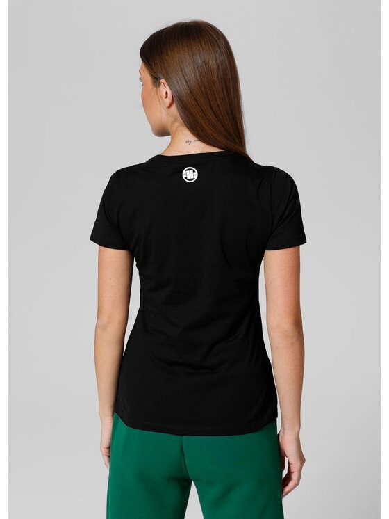 PITBULL PITBULL T-Shirt Koszulka damska Pitbull SD L Czarny Regular Fit