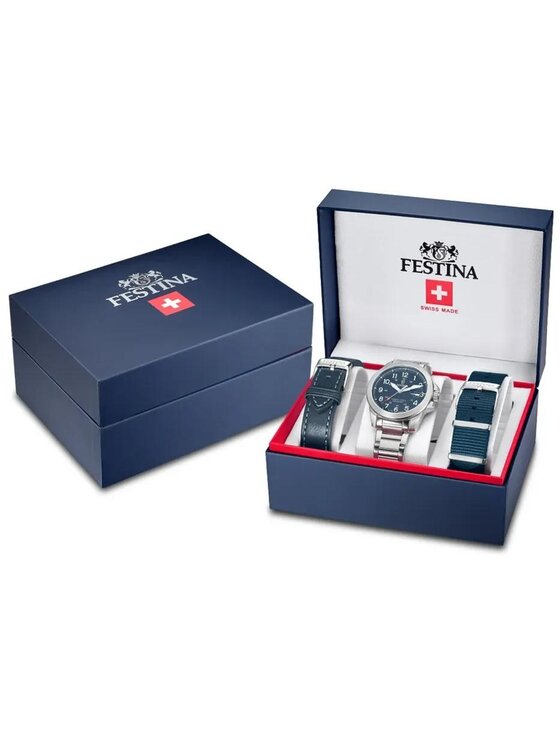 Festina Festina Zegarek F20081-2 Srebrny