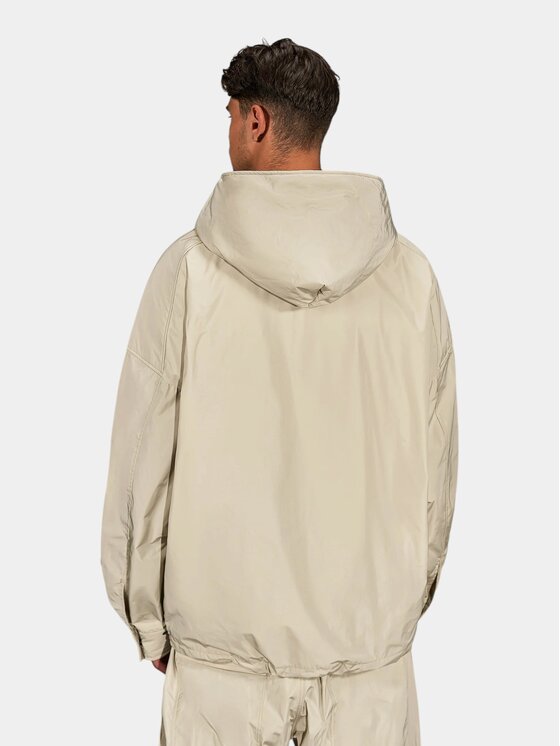 MADE BY SOCIETY MADE BY SOCIETY Kurtka anorak Plain Sight Jacket - J17662 Biały Basic Fit