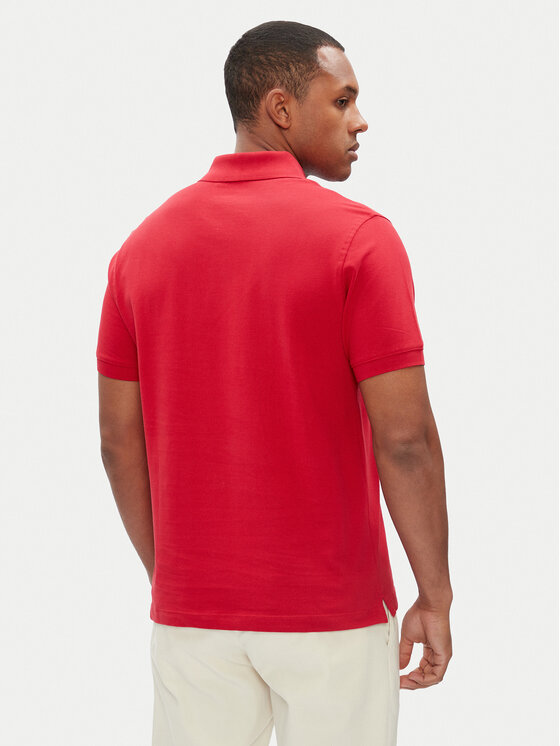 Pepe Jeans Pepe Jeans Тениска с яка и копчета Essential PM542298 Червен Regular Fit