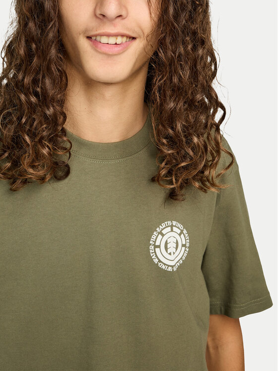 Element Element Póló Seal Bp ELYZT00596 Khaki Regular Fit
