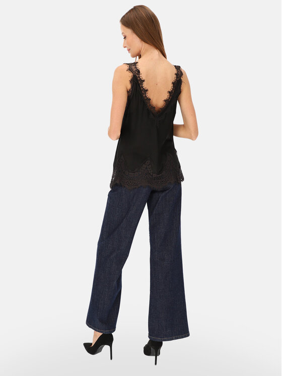 L’AF L’AF Top Camilla Czarny Regular Fit