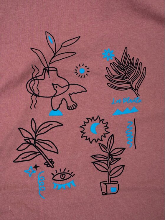 MyStars MyStars T-Shirt Les Plante 132426 Różowy Regular Fit