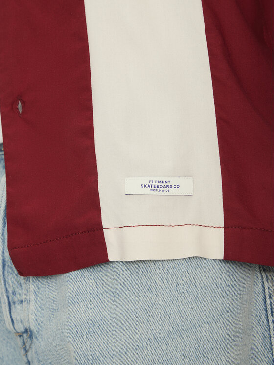 Element Element Srajca Bowling ELYWT00170 Bordo rdeča Regular Fit