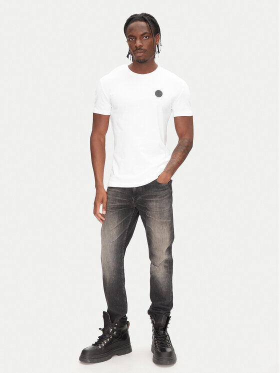 Just Cavalli Just Cavalli Marškinėliai 78OAHT12 Balta Slim Fit