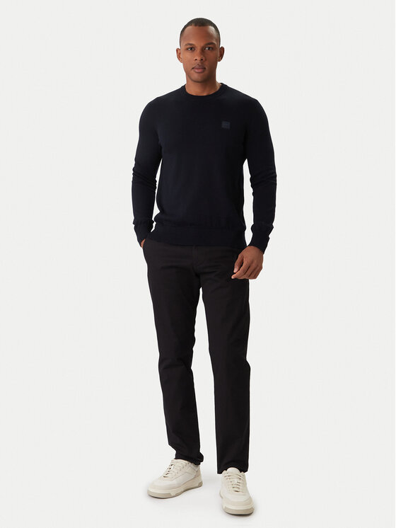 BOSS BOSS Svetr Kanovano_S 50527583 Tmavomodrá Regular Fit