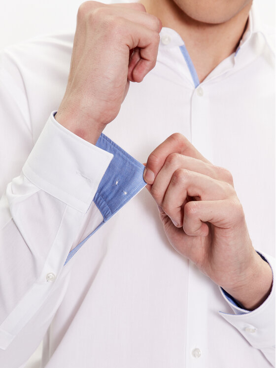 HUGO Hugo Košeľa 50484147 Biela Slim Fit