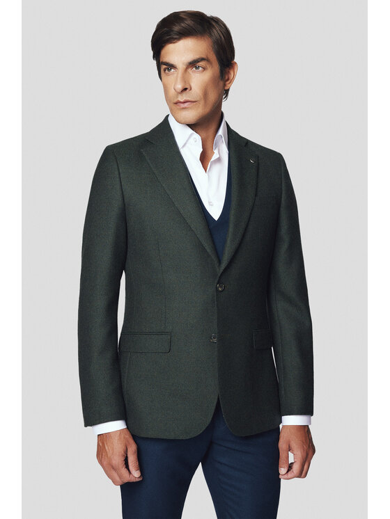 Lancerto Lancerto Marynarka Akron MA073224000011 Zielony Slim Fit