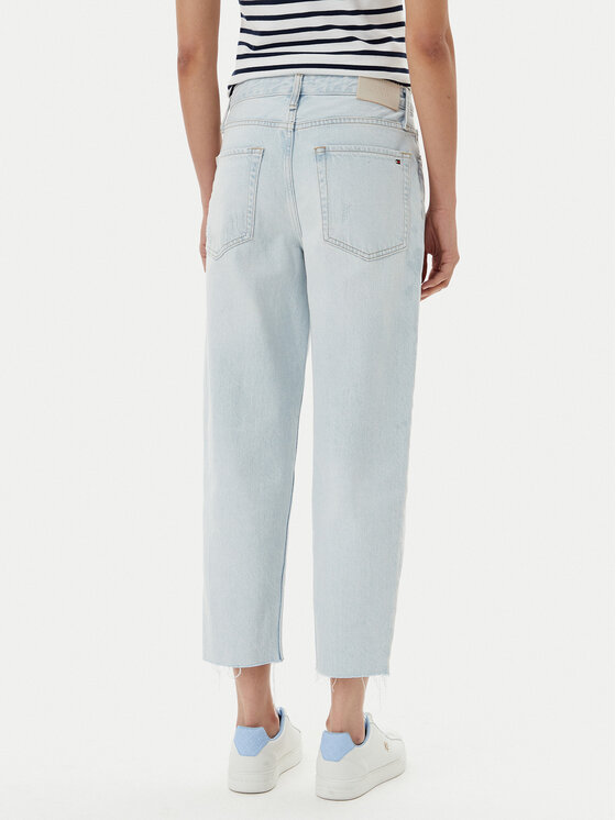 Tommy Hilfiger Tommy Hilfiger Jeans hlače WW0WW44370 Modra Tapered Fit