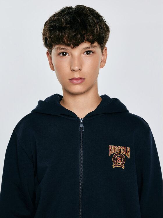 BIG STAR BIG STAR Bluza ARON Granatowy Basic Fit