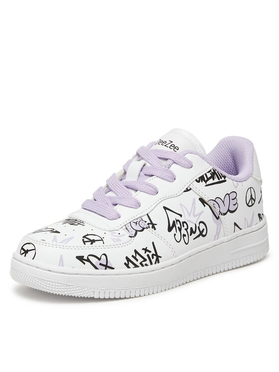 DeeZee DeeZee Sneakersy K191562-1 Biela