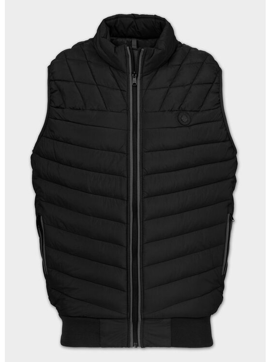 PITBULL PITBULL Bezrękawnik NAYLOR Czarny Regular Fit