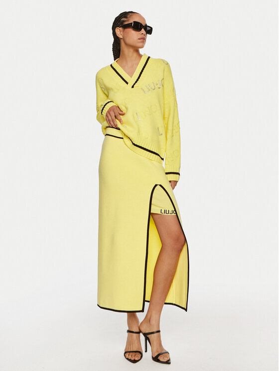 Liu Jo Liu Jo Maglione TF4169 MS55L Giallo Regular Fit