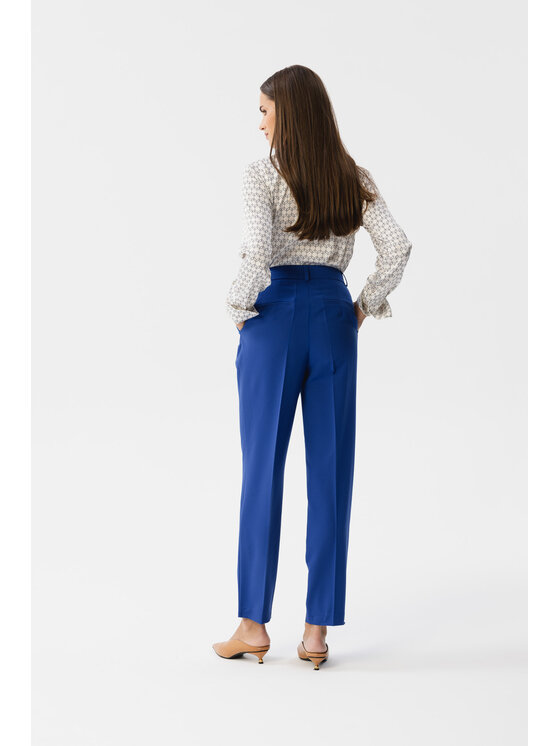 Stylove Stylove Kalhoty z materiálu S356 Modrá Modern Fit