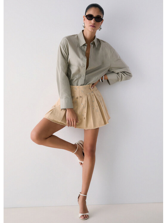 Liu Jo Liu Jo Minigonna WA6186T433AX0762 Beige Regular Fit