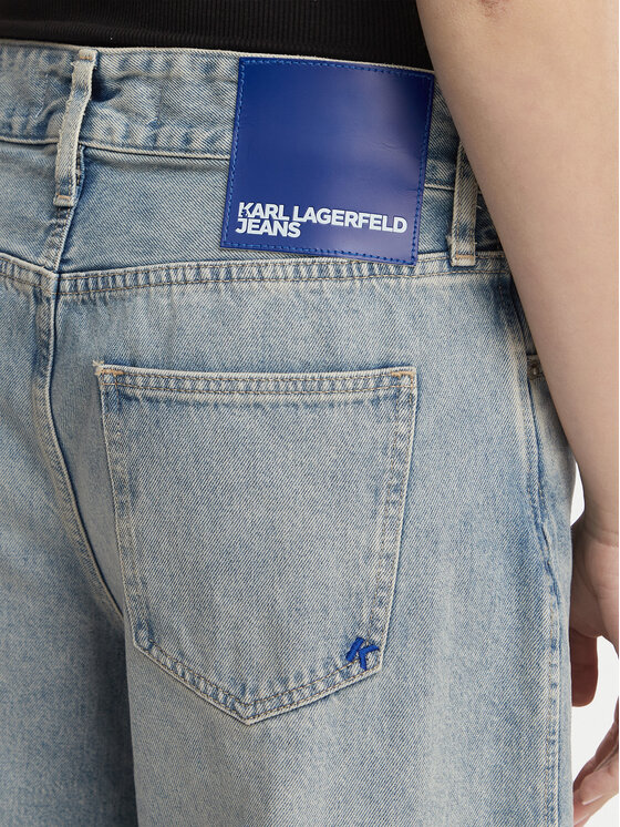 Karl Lagerfeld Jeans Karl Lagerfeld Jeans Blugi B2W10087 Albastru deschis Wide Leg