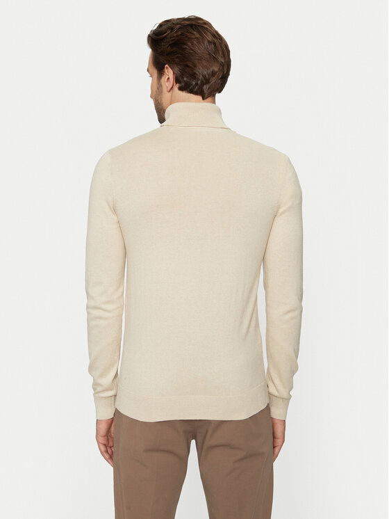 U.S. Polo Assn. U.S. Polo Assn. Golf MUP3798 Beżowy Slim Fit