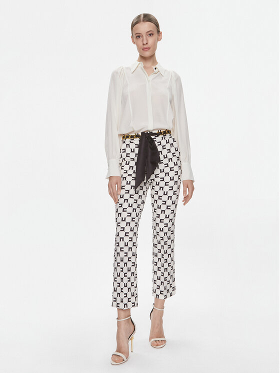 Elisabetta Franchi Elisabetta Franchi Pantaloni din material PA-S16-41E2-5989 Colorat Regular Fit