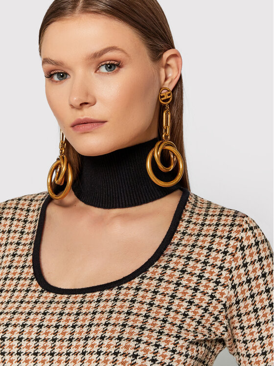 PINKO Pinko Dolčevita Radiante 2 Al21-22 BLK01 1G16S7 Y7HE Bež Regular Fit