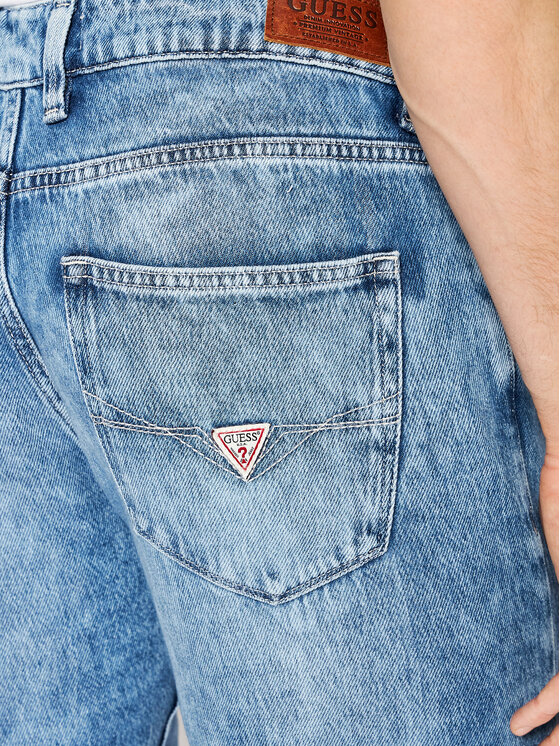 Guess Guess Traperice Angels M2GAN2 D4K73 Tamnoplava Slim Fit