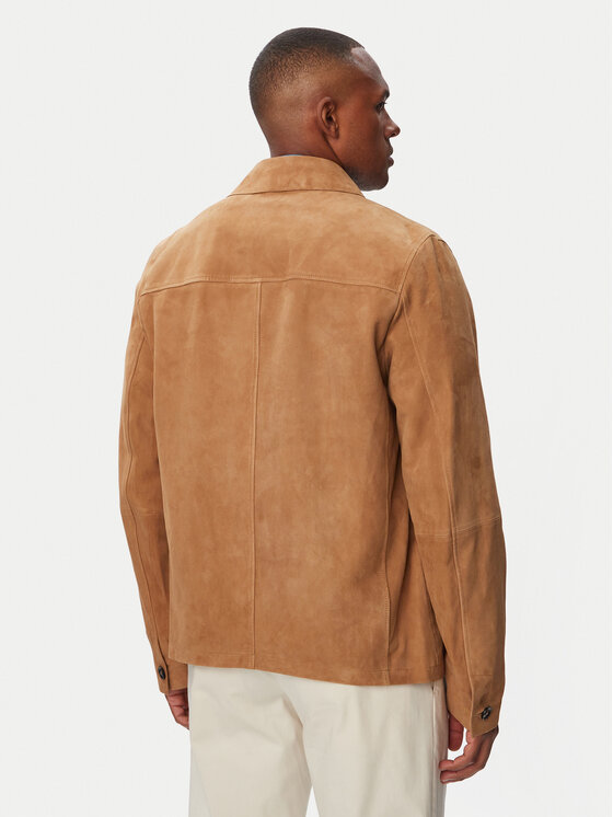 Tommy Hilfiger Tommy Hilfiger Кожено яке MW0MW44296 Светлокафяв Regular Fit