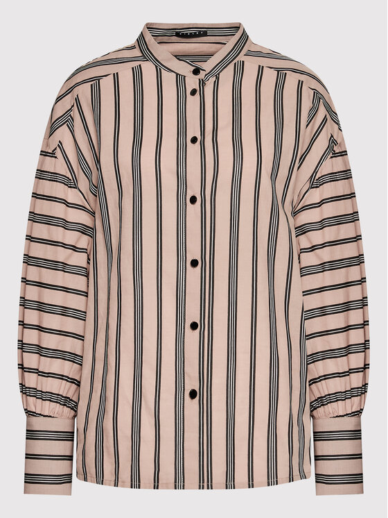 Sisley Sisley Πουκάμισο 5EPALQ005 Μπεζ Relaxed Fit
