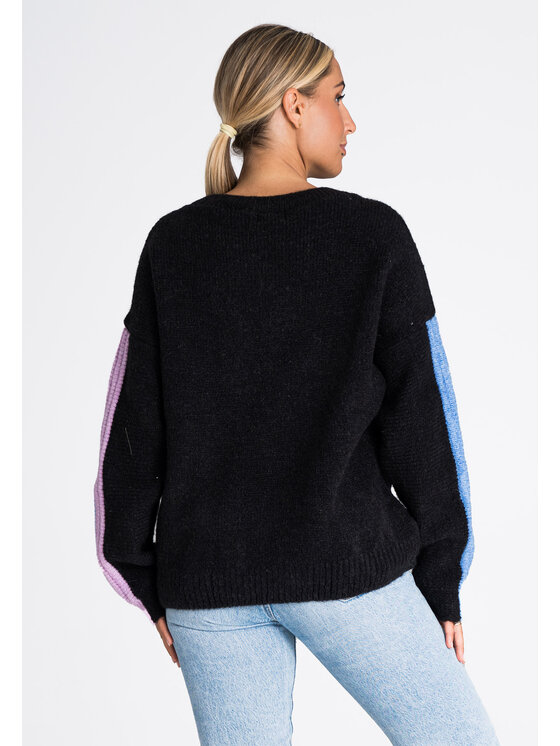 FIGL FIGL Sveter M983 Čierna Regular Fit
