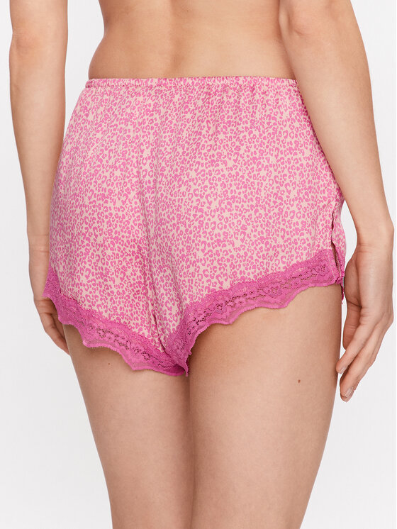 Hunkemöller Hunkemöller Kratke pidžama hlače Animal 202322 Ružičasta Comfortable Fit