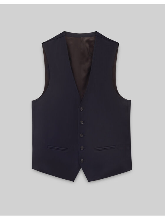 Borgio Borgio Kamizelka marradi Granatowy Slim Fit