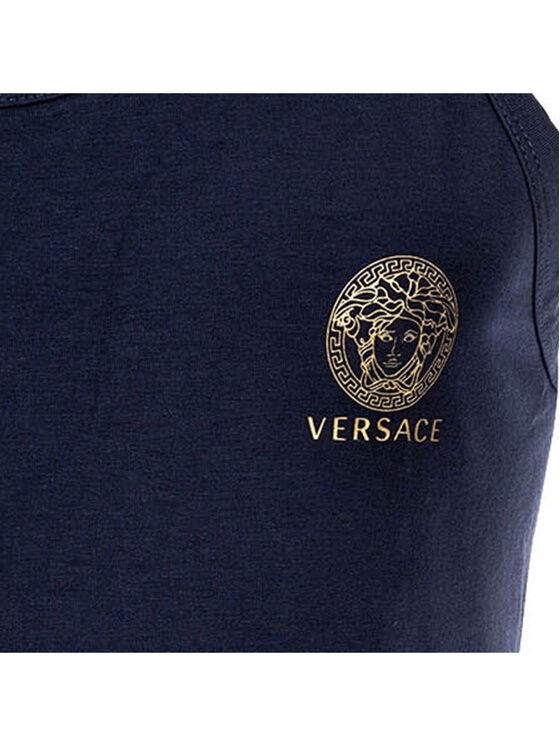 Versace Versace Podkoszulek 26548 Niebieski Comfort Fit