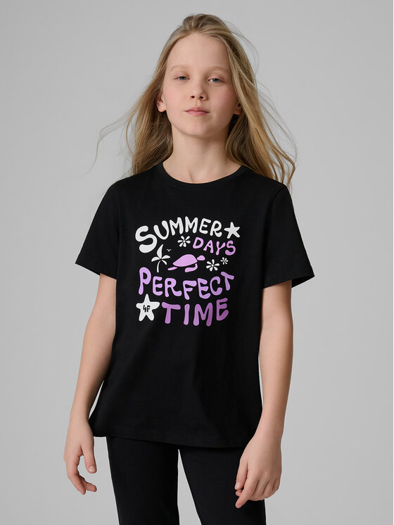 4F 4F T-Shirt POOLSIDE CLUB Czarny Regular Fit