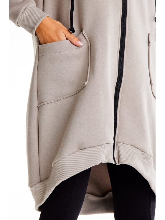 Infinite You Infinite You Mikina M334 Šedá Basic Fit