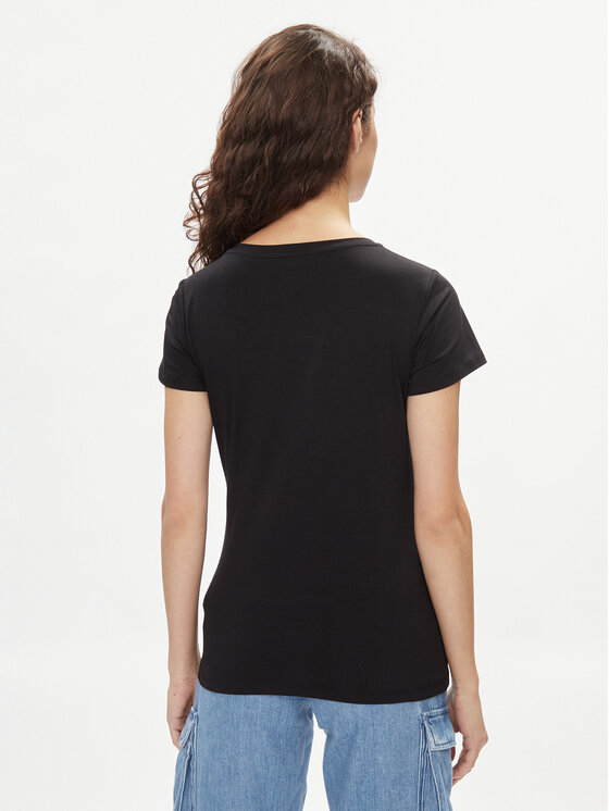 Liu Jo Liu Jo T-shirt VA4105 JS003 Crna Regular Fit