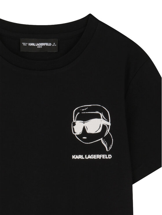 Karl Lagerfeld Kids Karl Lagerfeld Kids T-Shirt Z31103 S Μαύρο Regular Fit