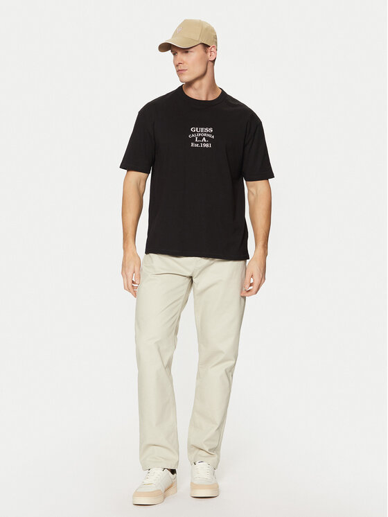 Guess Guess Póló M5RI35 K8FQ4 Fekete Oversize