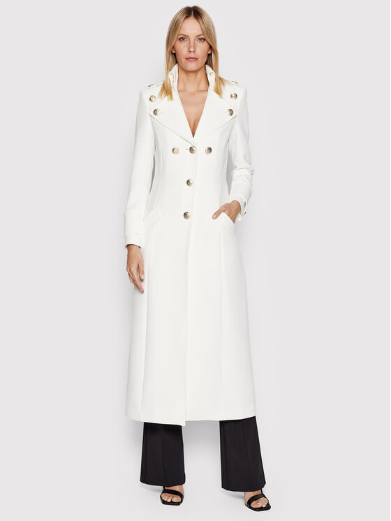 Babylon Babylon Демісезонний плащ P_MF0402 Білий Regular Fit